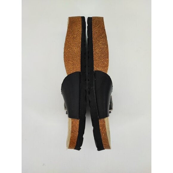 Tula by Birkenstock Women's Madrid Black Leather Slide Sandals Size 7.5 US - Picture 6 of 8